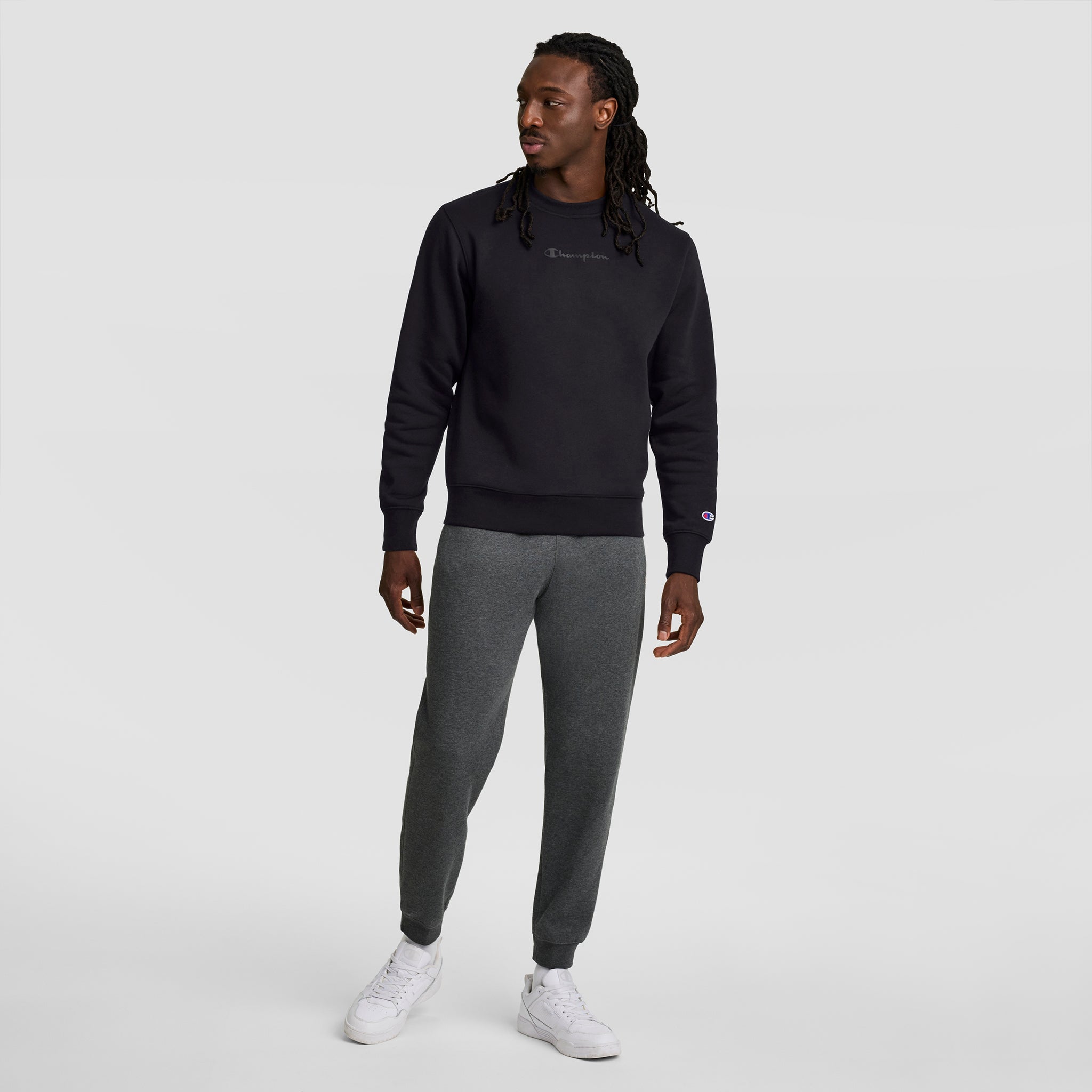 Powerblend Crewneck Sweatshirt. Tonal Script Logo - Image 6