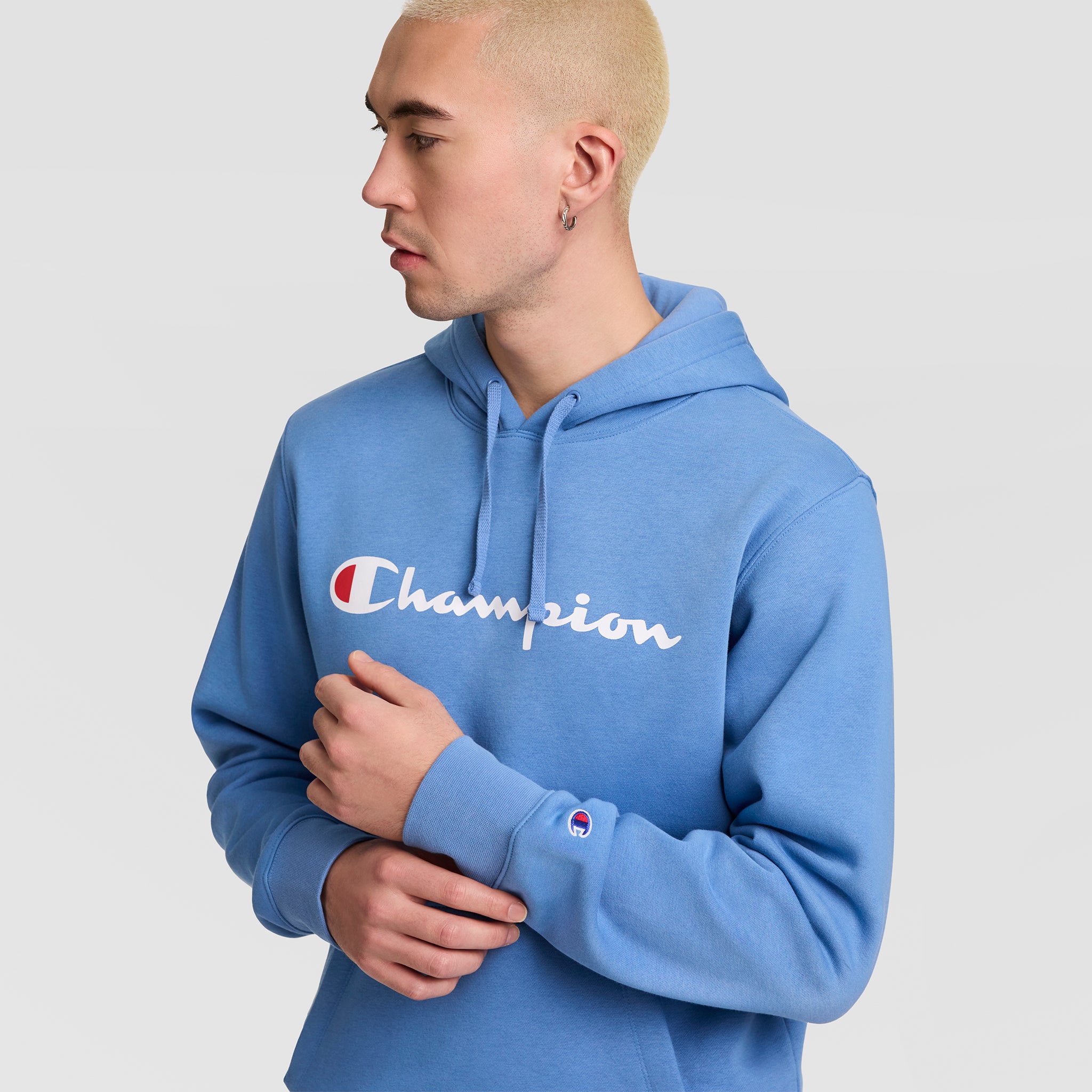 Powerblend Hoodie. Full Script Logo - Image 5