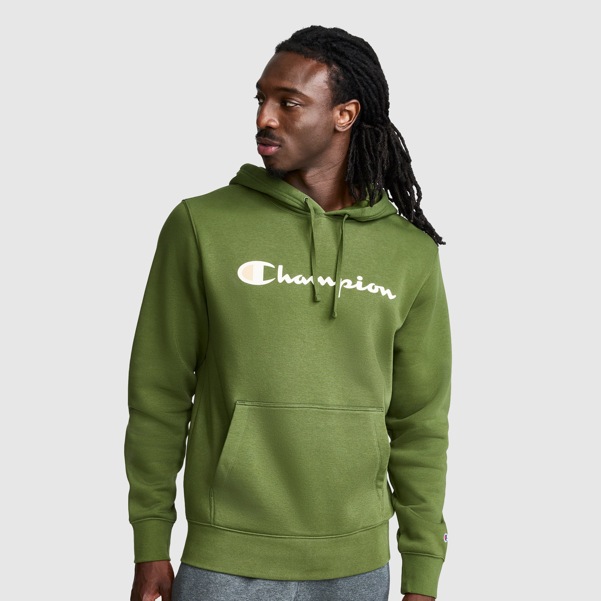 Powerblend Hoodie. Full Script Logo