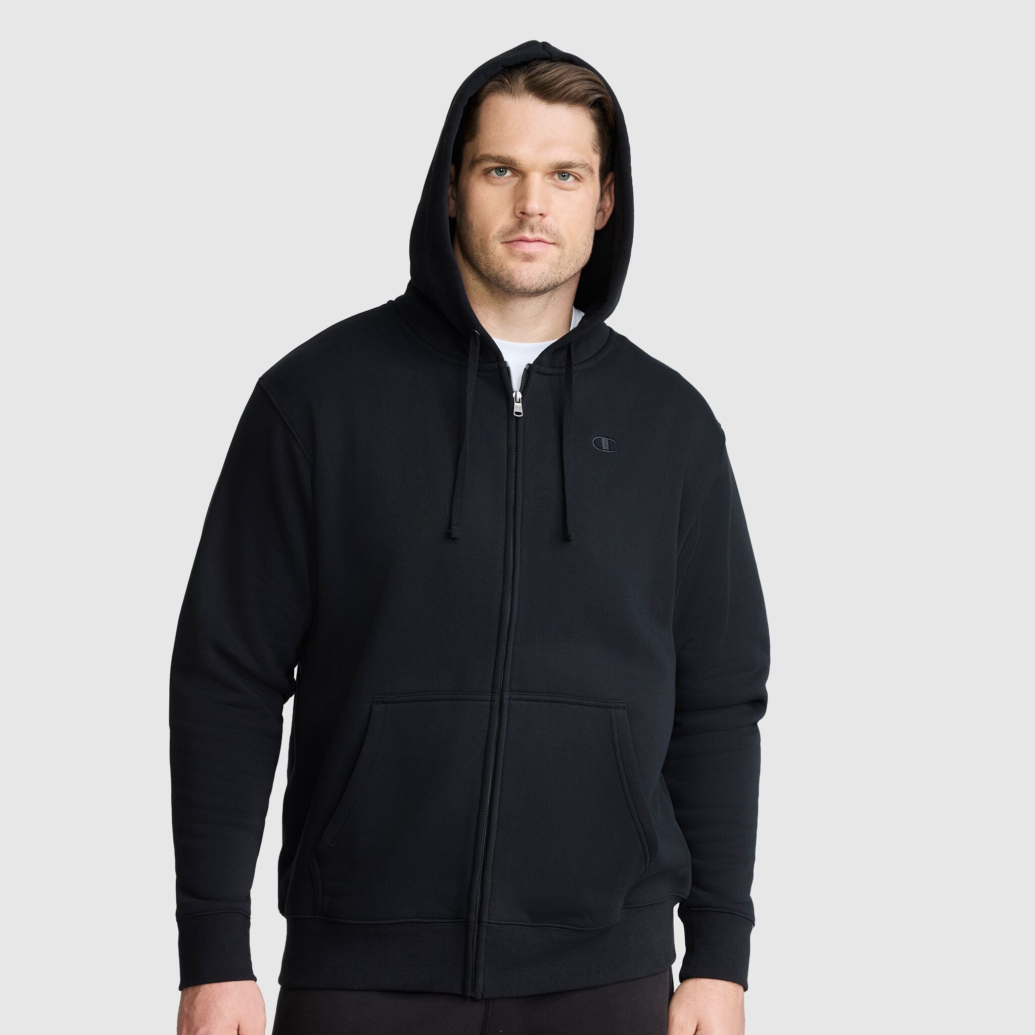 Powerblend Full-Zip Hoodie. C Logo - Big & Tall - Image 2