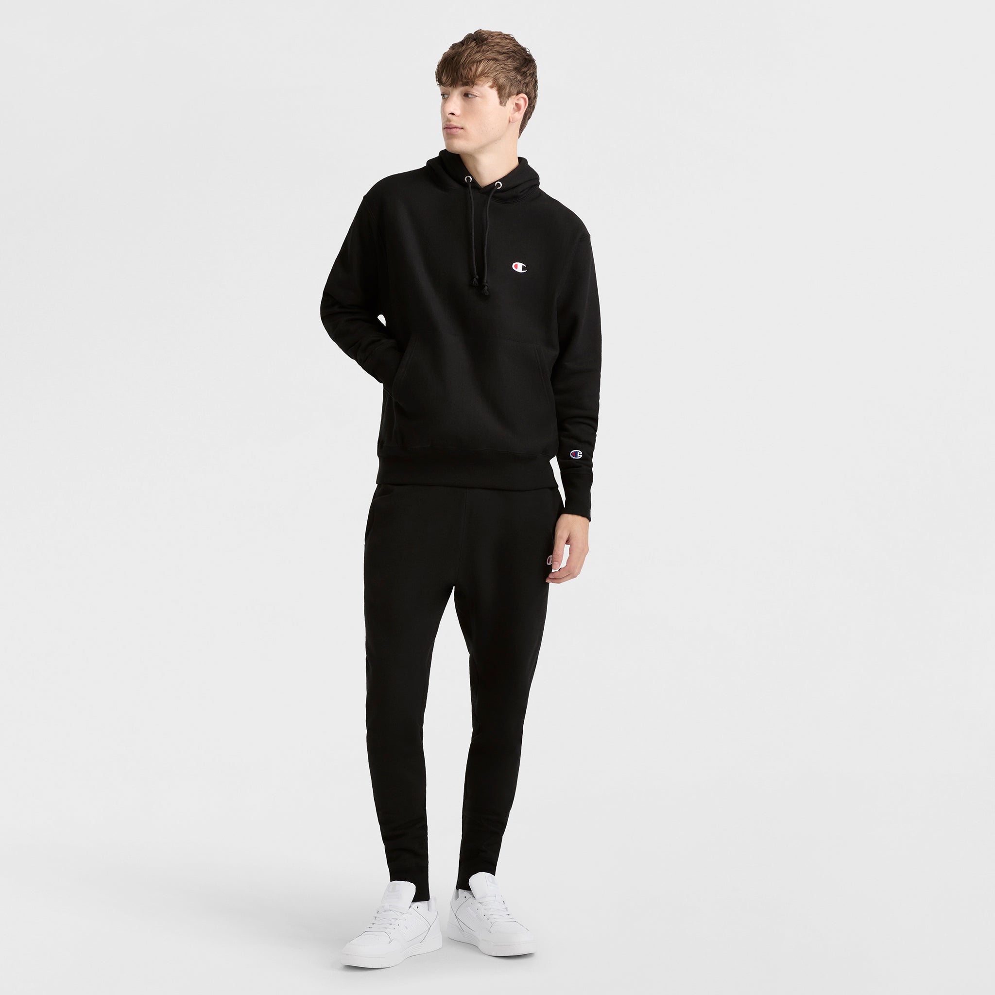 Reverse Weave Small C Hooded Sweatshirt - Image 4
