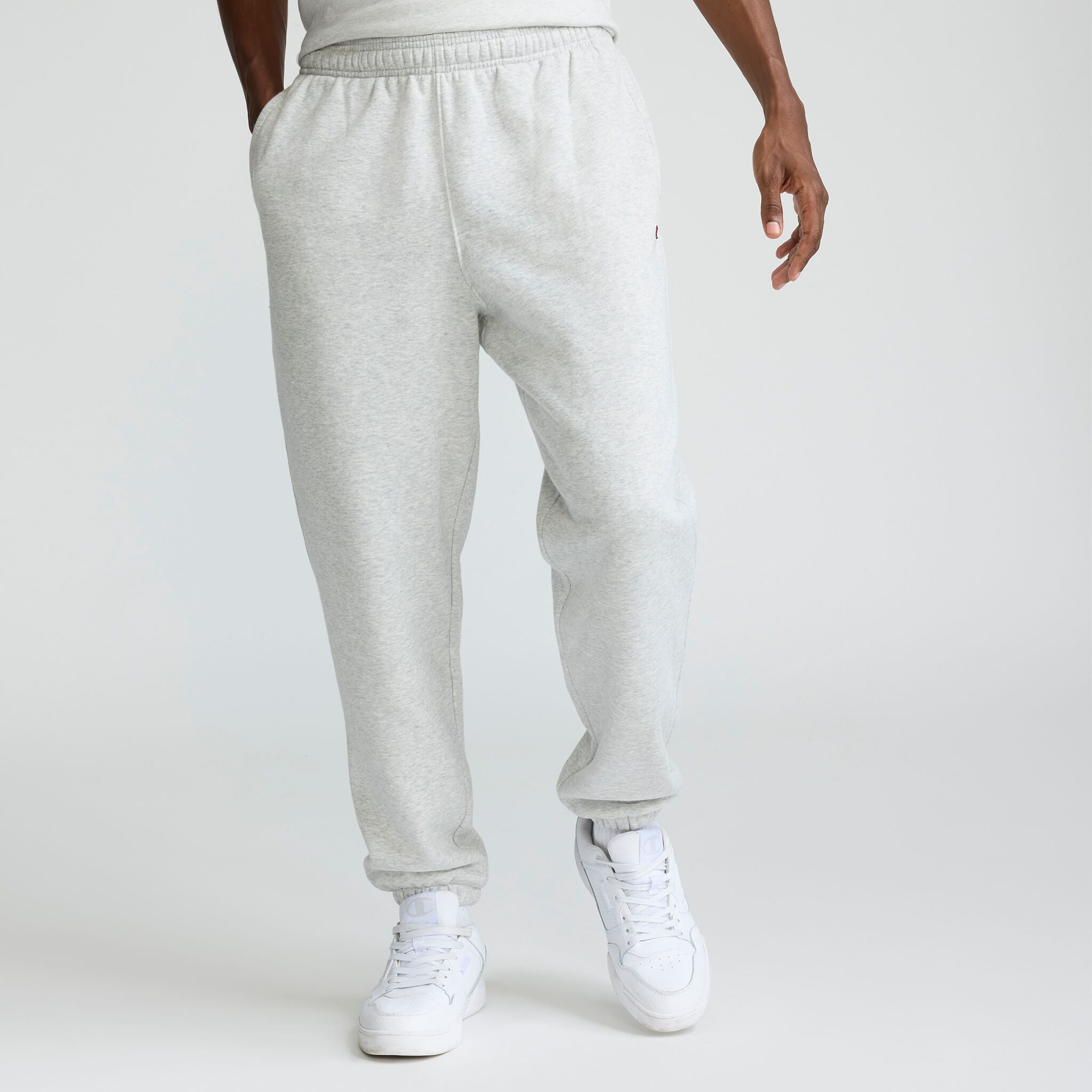 Powerblend Sweatpants. Cinched Bottom. C Logo
