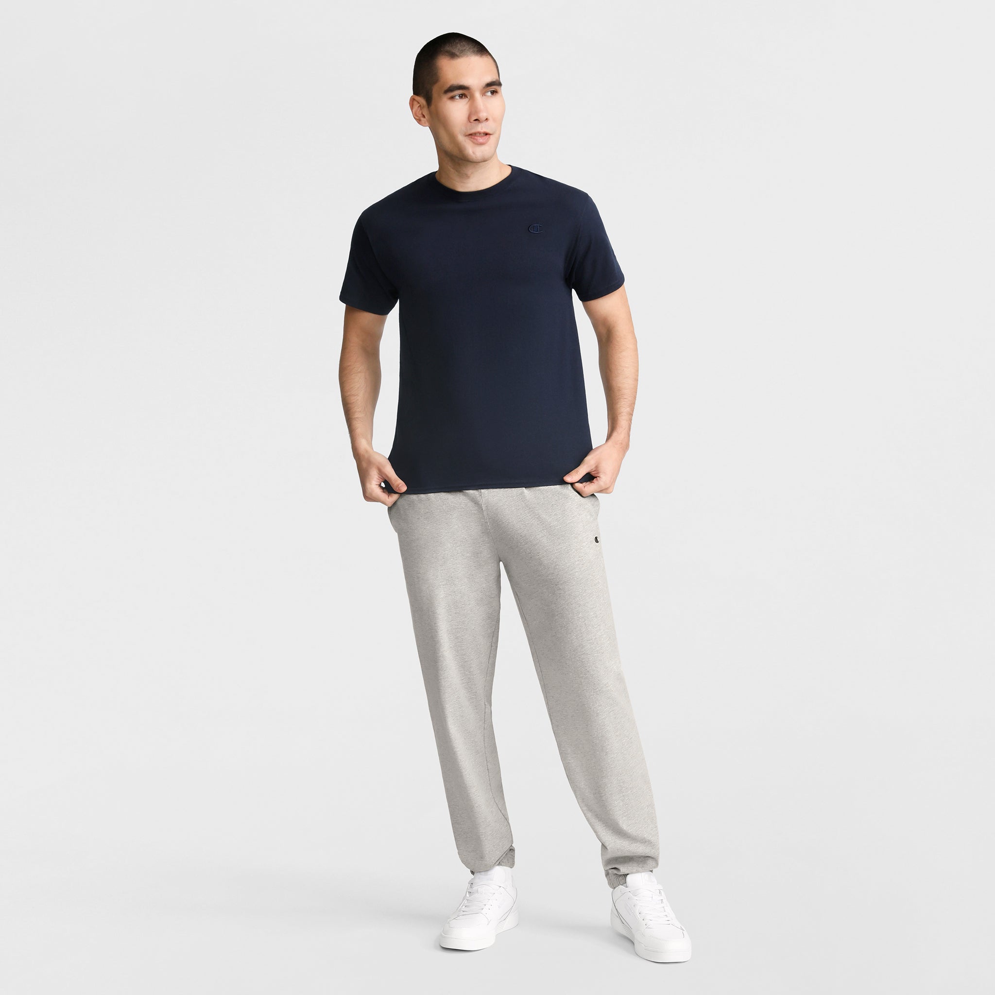Lightweight Lounge Pants. Cinched Hem. C Logo - Image 4