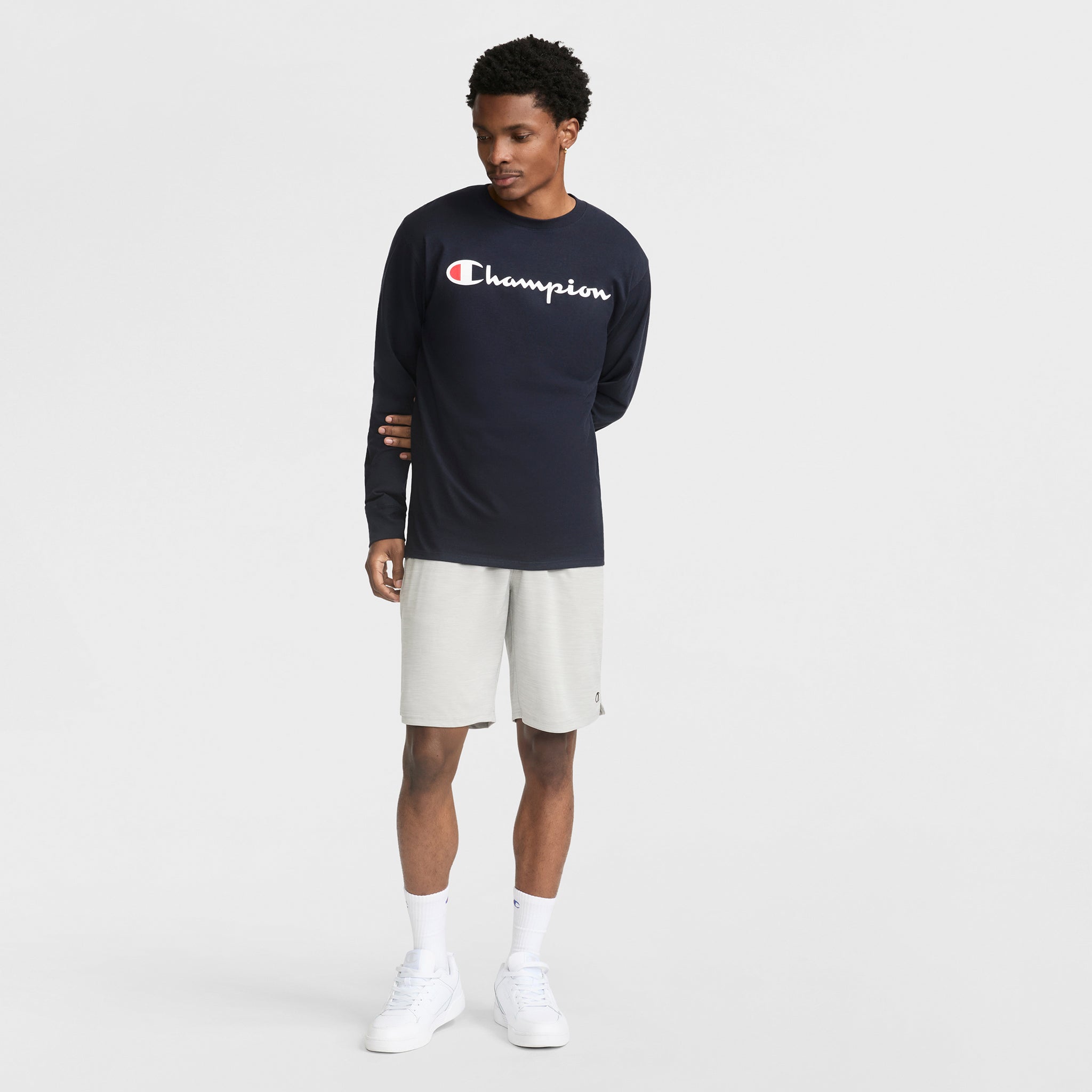 Classic Graphic Long-Sleeve T-Shirt. Script Logo - Image 4