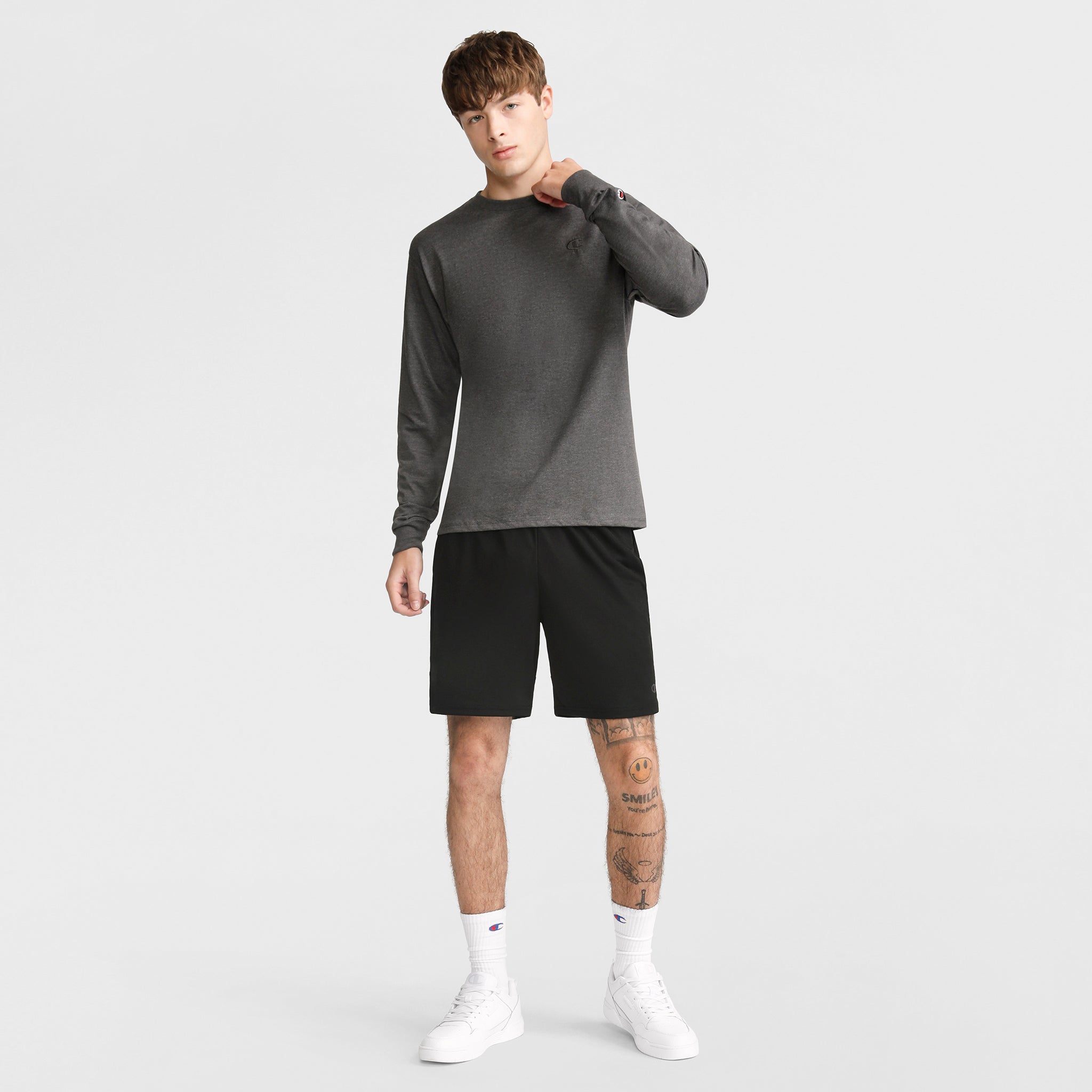 Classic Long Sleeve T-Shirt. Embroidered C Logo - Image 4
