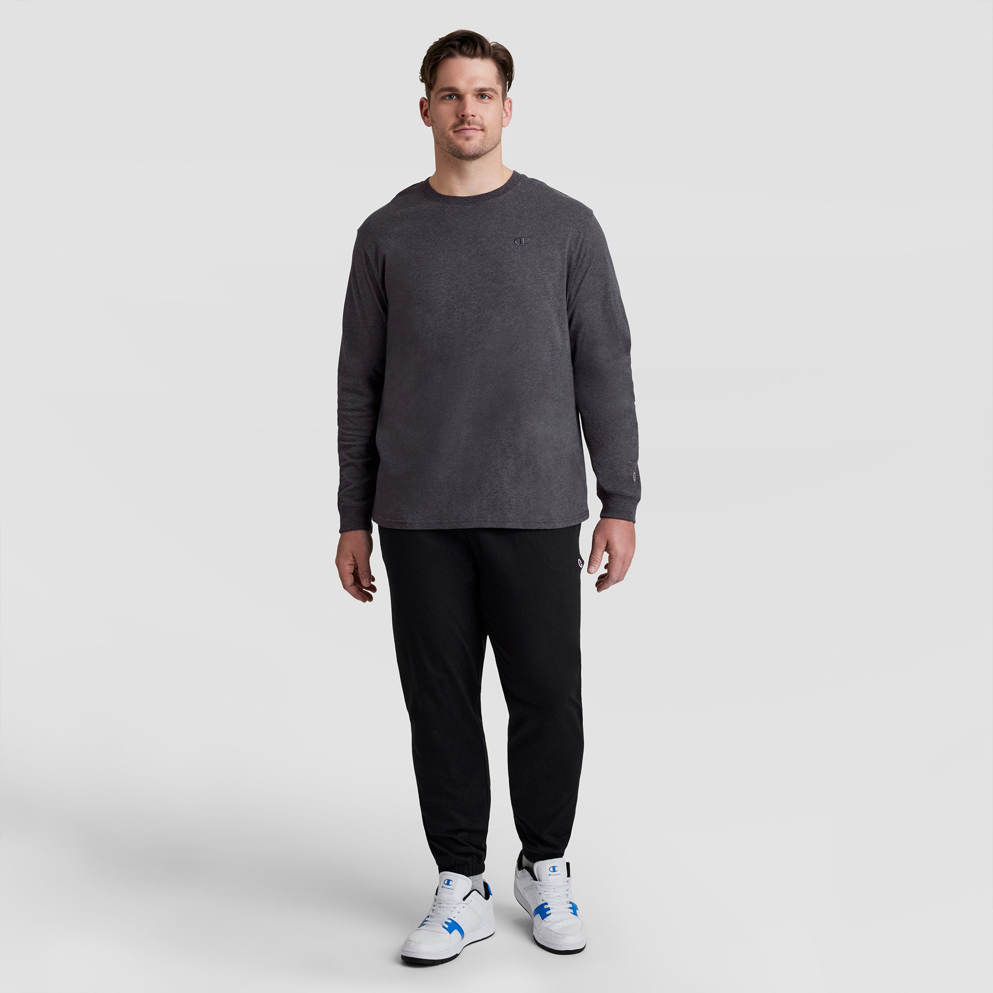 Classic Long Sleeve T-Shirt. Embroidered C Logo - Big & Tall - Image 5