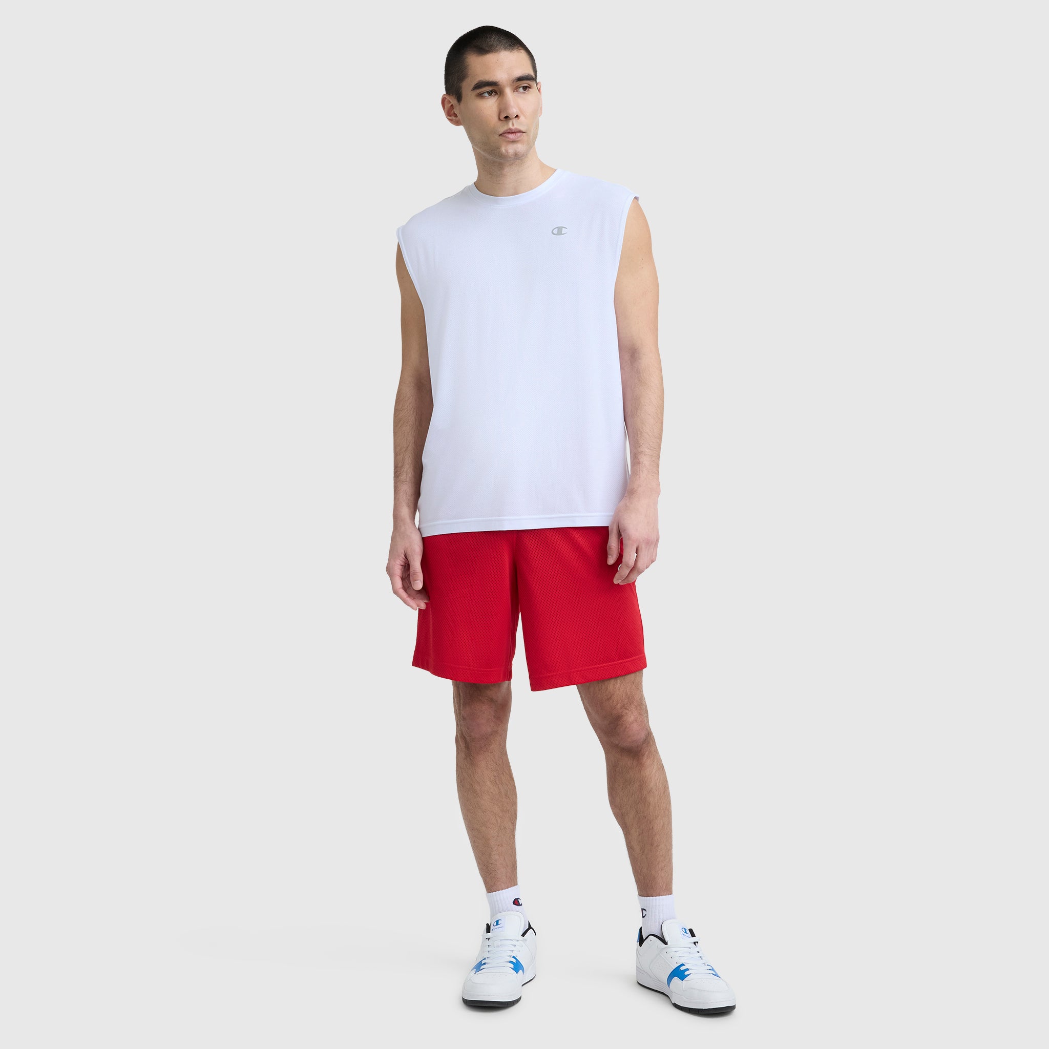 Sport Crewneck Muscle Tee. Script Logo - Image 5