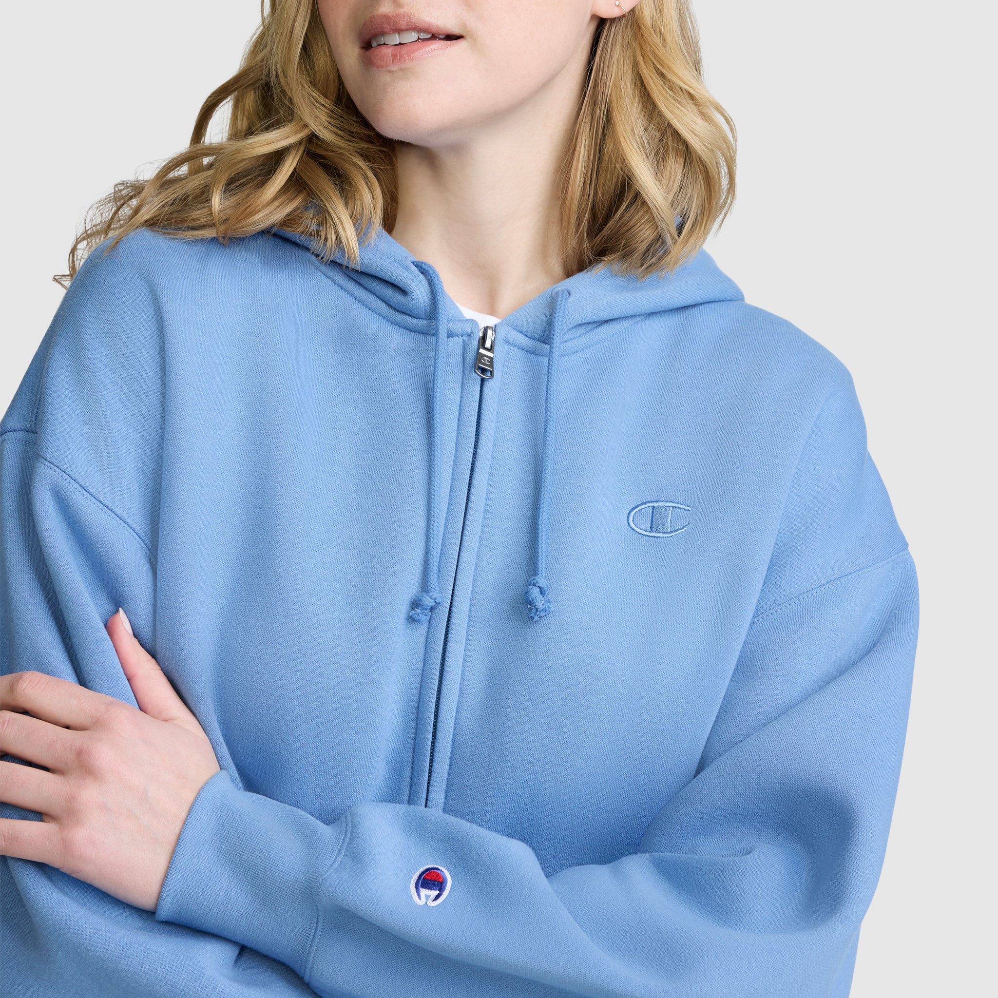 Powerblend Fleece Zip-Up Hoodie. C Logo - Image 5
