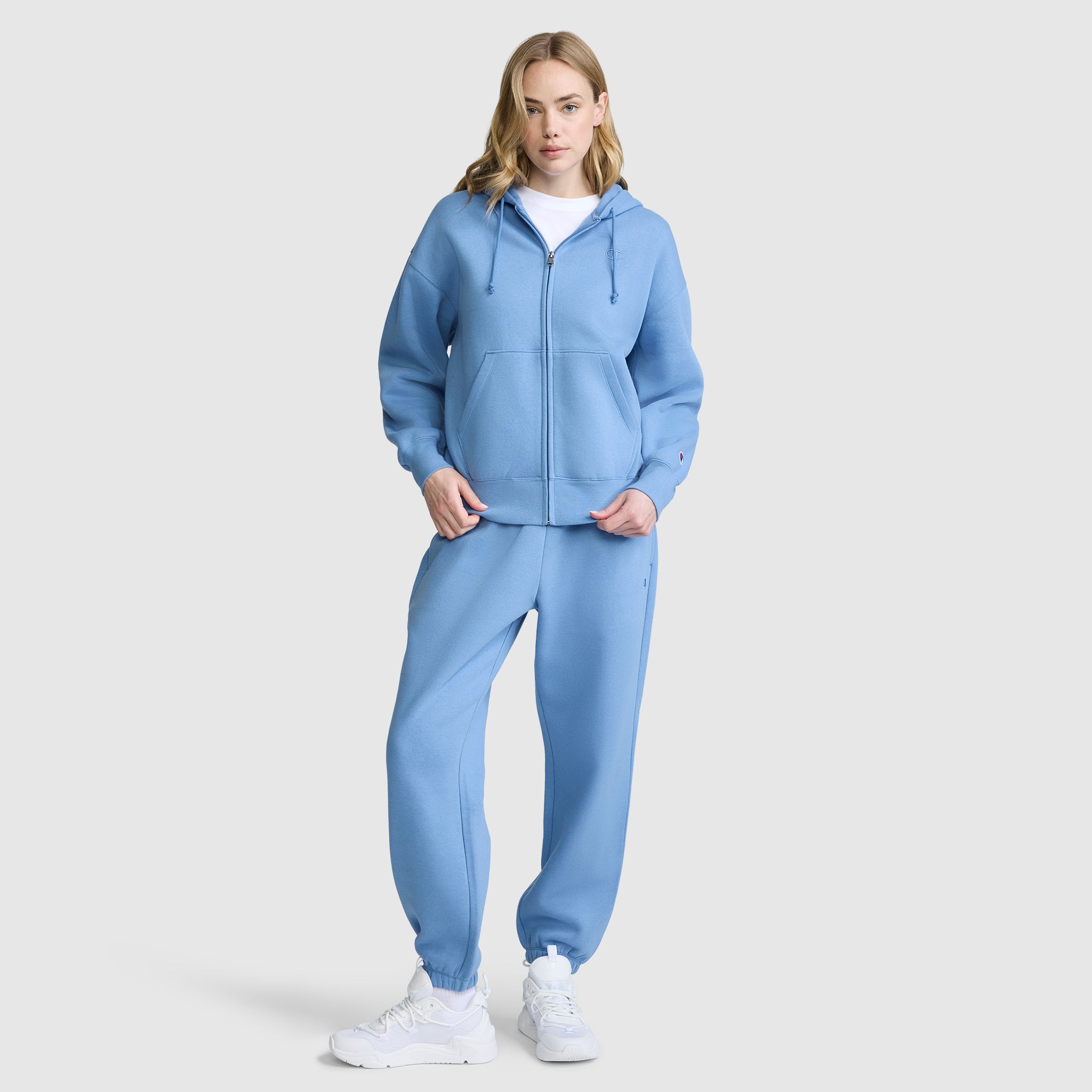 Powerblend Fleece Zip-Up Hoodie. C Logo - Image 6