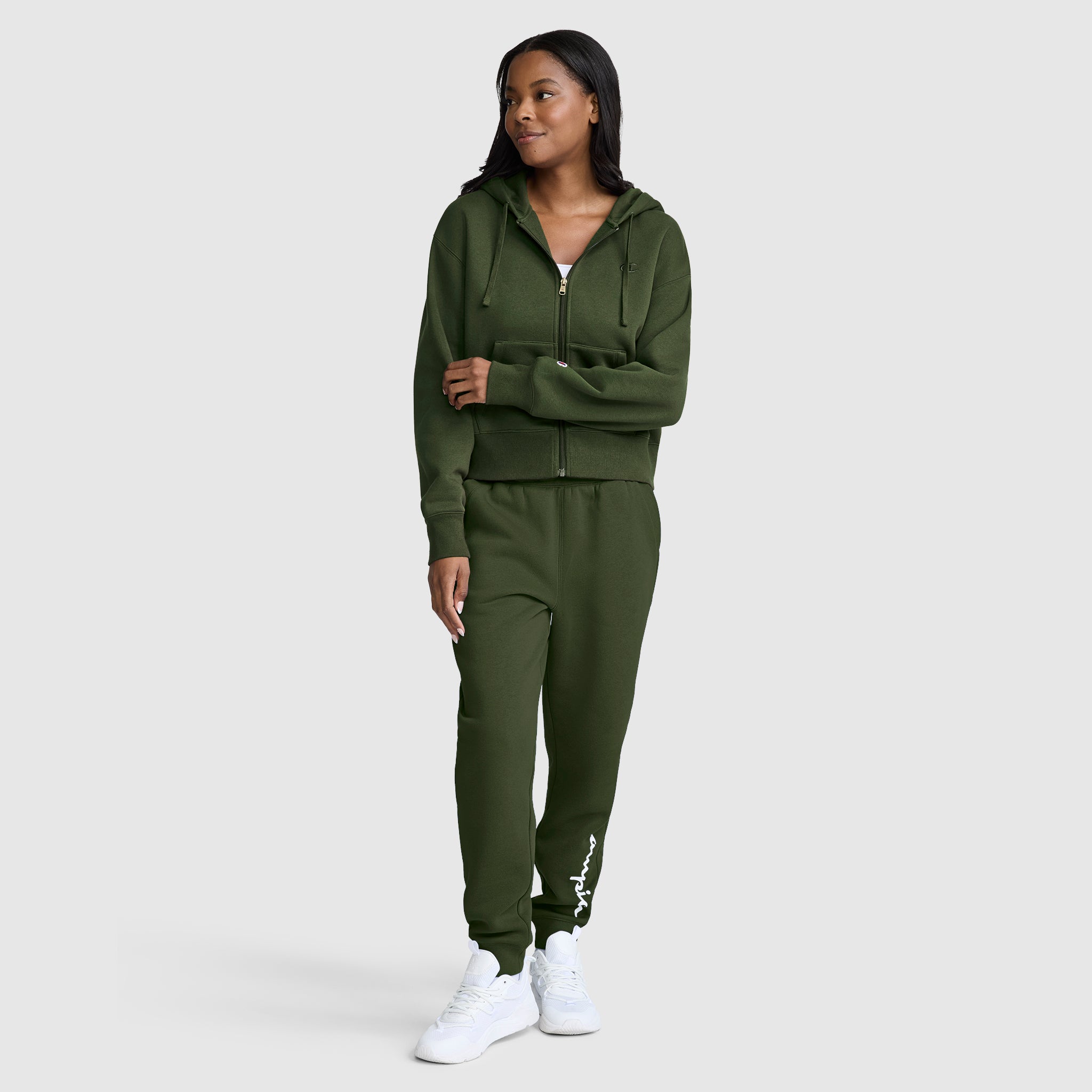 Cropped Zip-Up Hoodie - Image 6
