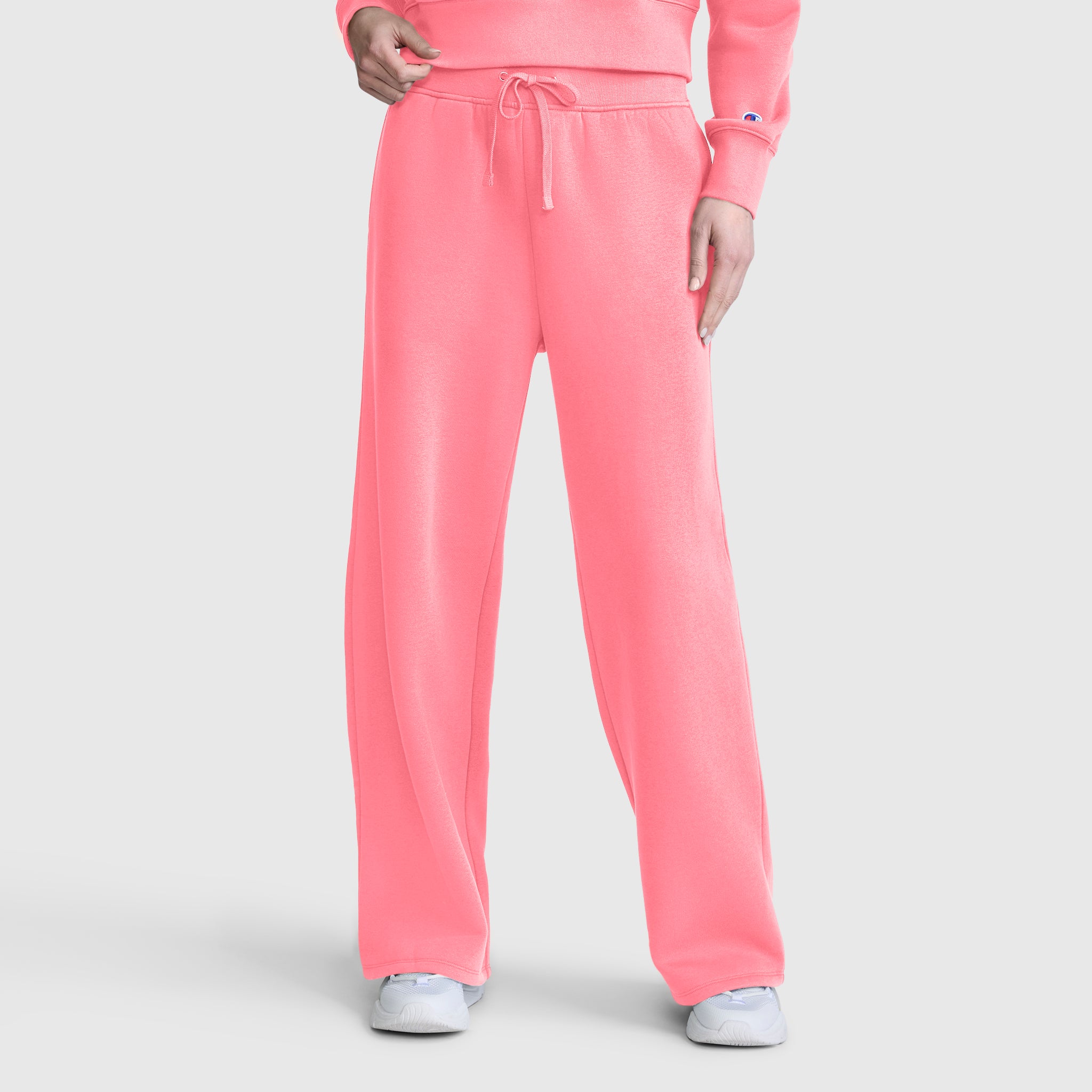 Wide Leg Fleece Sweatpants. C Logo