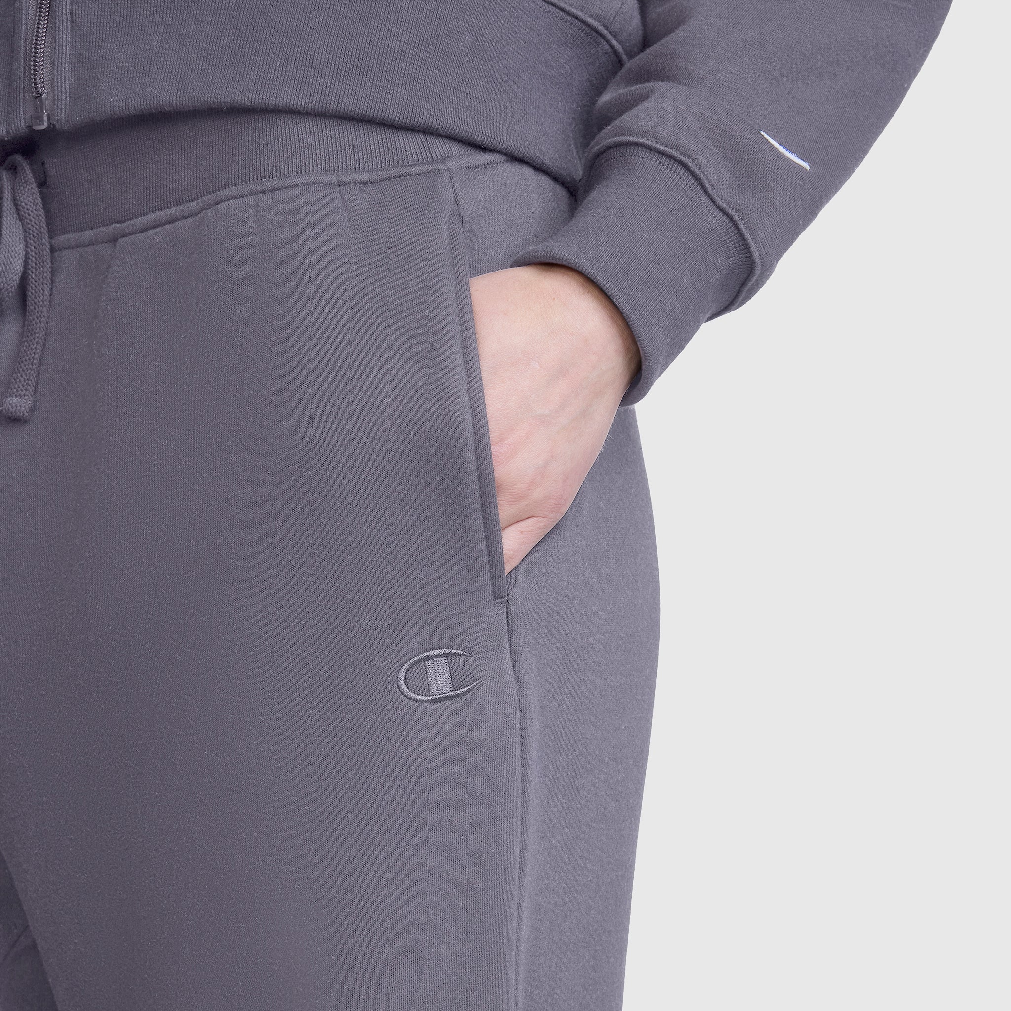 Wide Leg Fleece Sweatpants. C Logo - Image 3