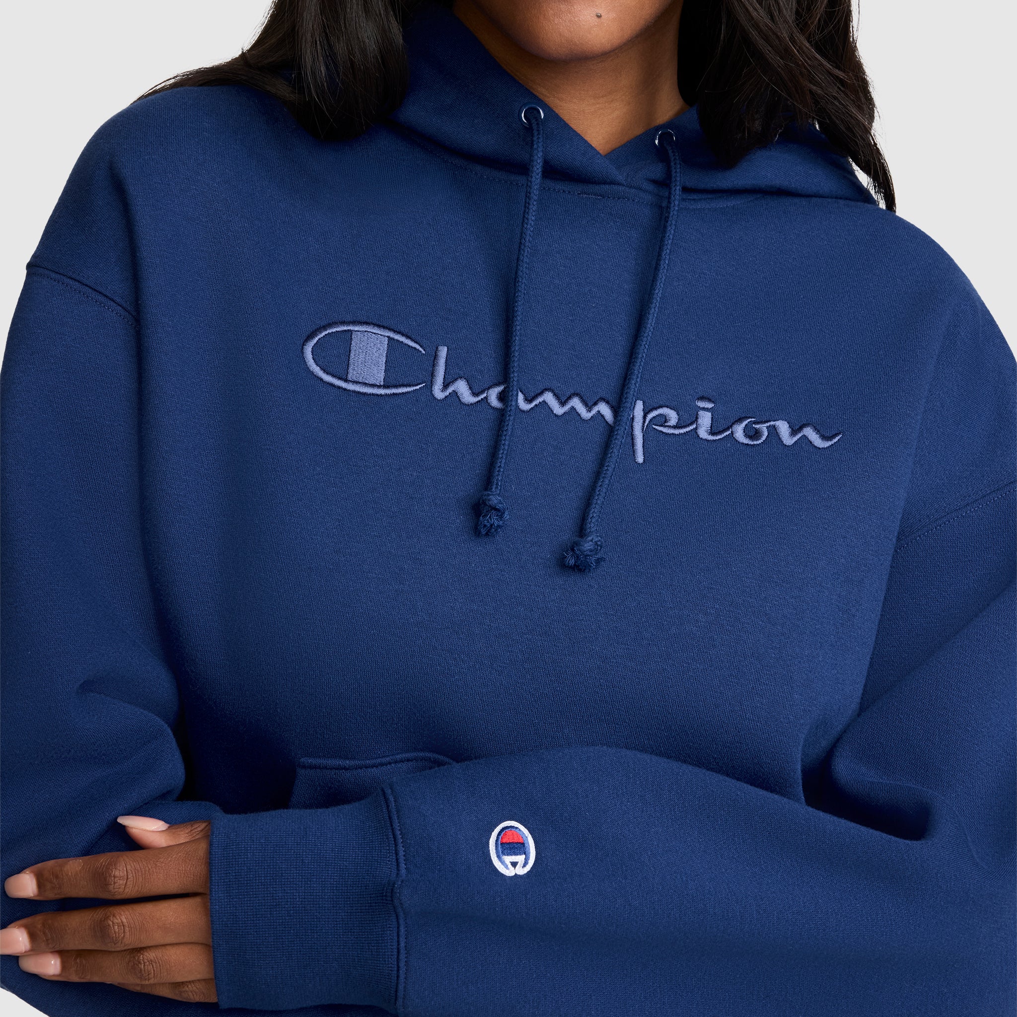 Tonal Script Freshman Powerblend Hoodie - Image 5