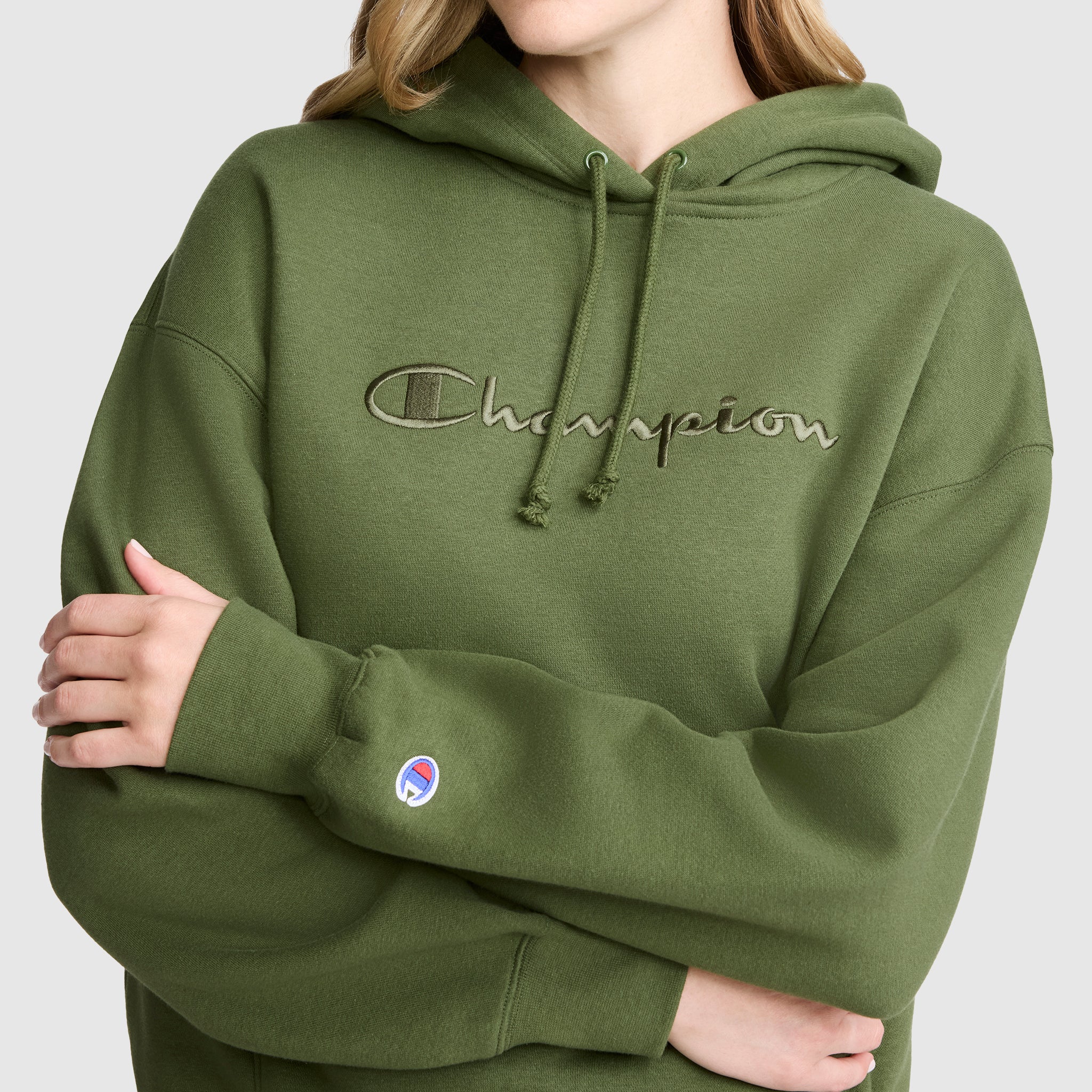 Tonal Script Freshman Powerblend Hoodie - Image 5